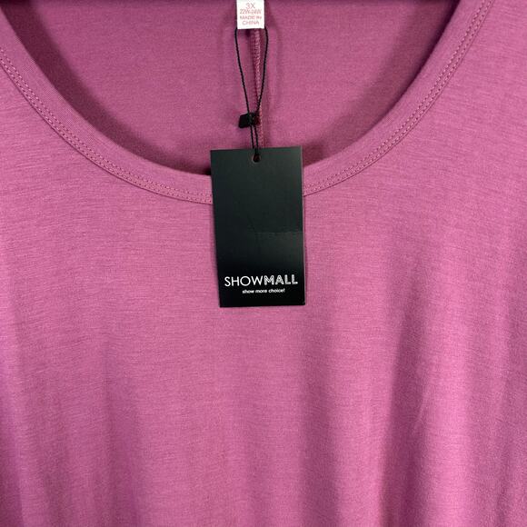 Woman's Mauve Tunic Top - Size 3X Boho Normcore Athleisure - Picture 4 of 12